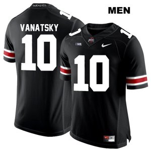 Men's NCAA Ohio State Buckeyes Daniel Vanatsky #10 College Stitched Authentic Nike White Number Black Football Jersey IC20W03NN